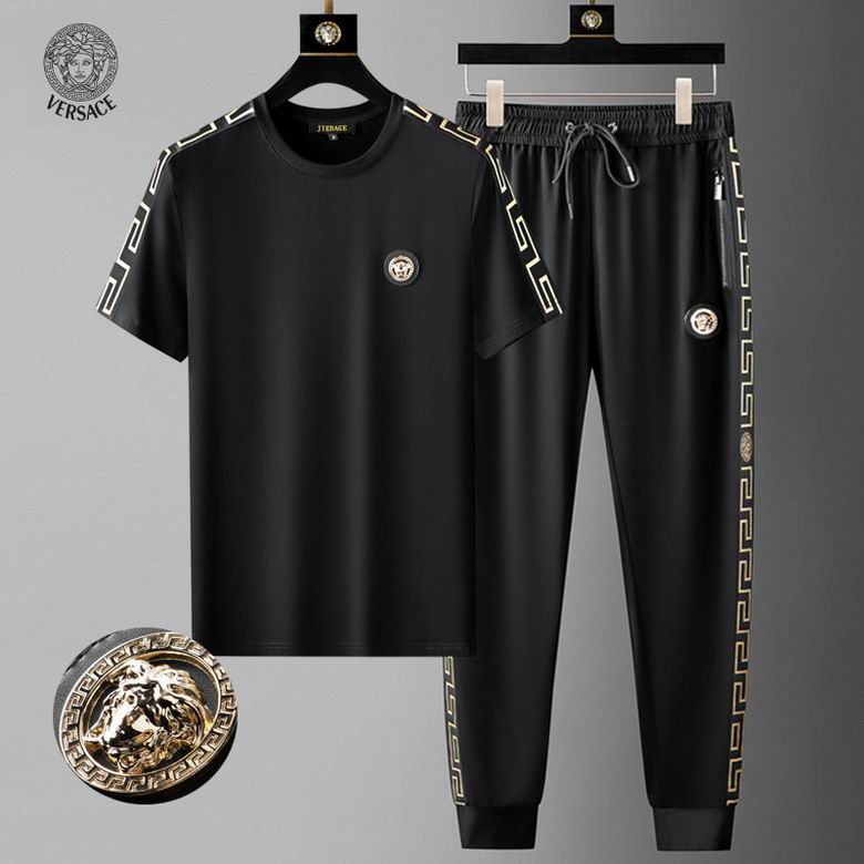 Wholesale Cheap V ersace Short Sleeve Tracksuits for Sale