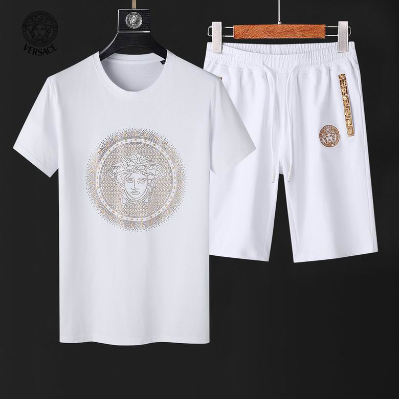 Wholesale Cheap V ersace Short Sleeve Tracksuits for Sale