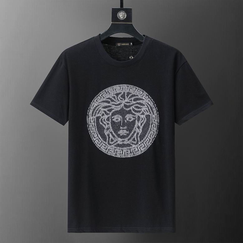Wholesale Cheap V ersace Short Sleeve men T Shirts for Sale