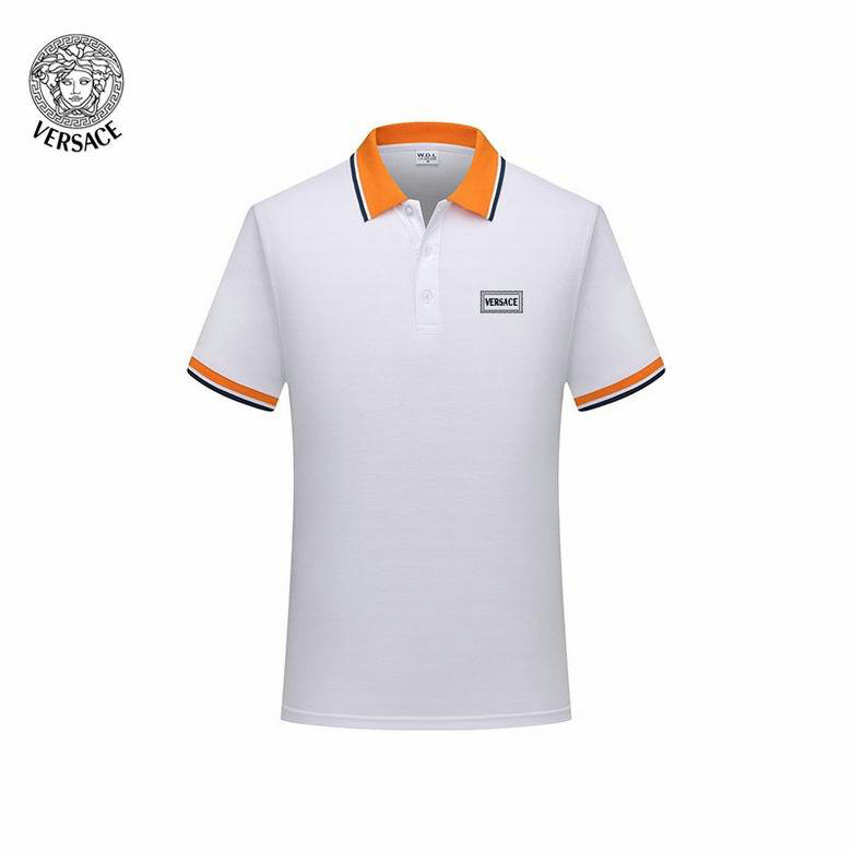 Wholesale Cheap Versace Short Sleeve Lapel T Shirts for Sale