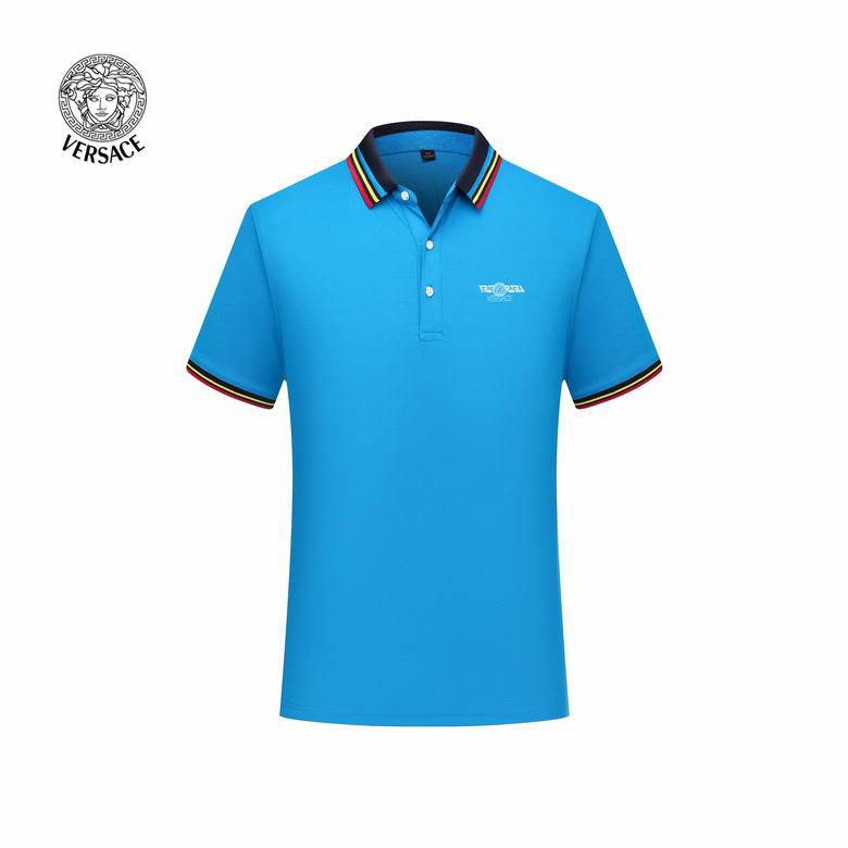 Wholesale Cheap Versace Short Sleeve Lapel T Shirts for Sale