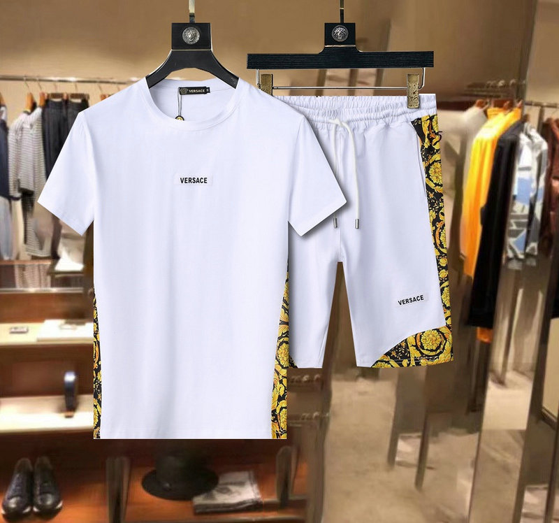 Wholesale Cheap Versace Short Sleeve Tracksuits for Sale