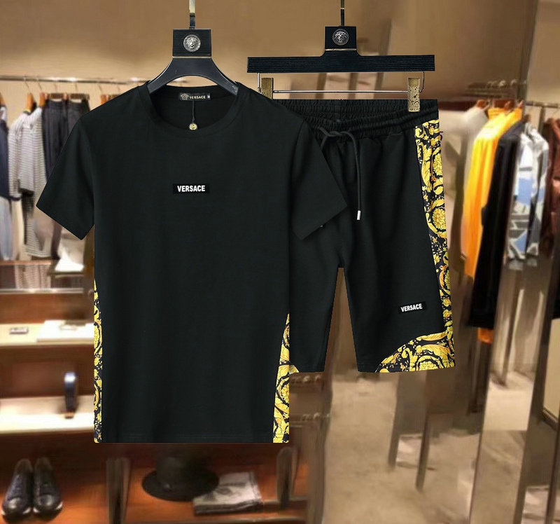 Wholesale Cheap Versace Short Sleeve Tracksuits for Sale