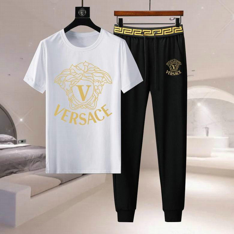 Wholesale Cheap Versace Short Sleeve Tracksuits for Sale