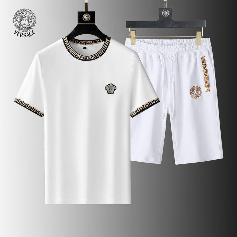 Wholesale Cheap Versace mens Short Sleeve Tracksuit for Sale