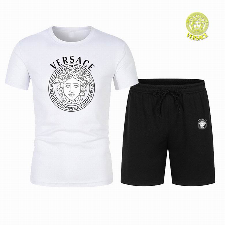 Wholesale Cheap V.ersace Short Sleeve Tracksuits for Sale
