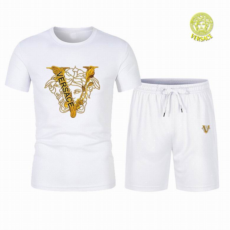 Wholesale Cheap V.ersace Short Sleeve Tracksuits for Sale