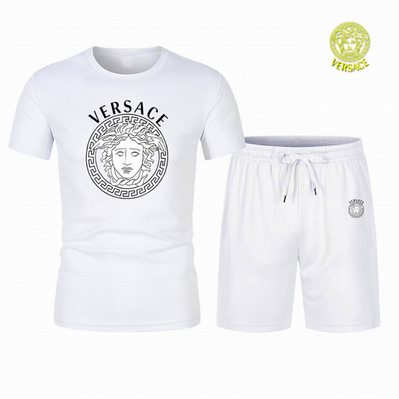 Wholesale Cheap V.ersace Short Sleeve Tracksuits for Sale