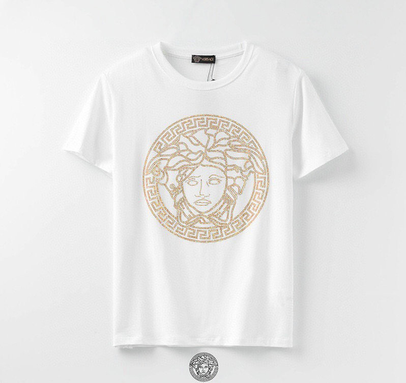 Wholesale Cheap Versace Short Sleeve Round Collar T Shirts for Sale