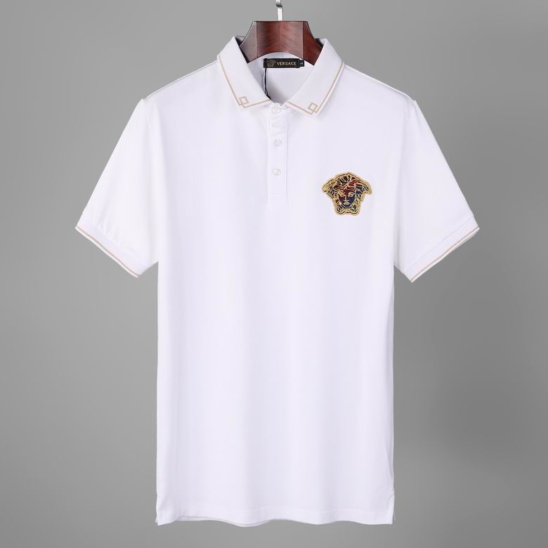 Wholesale Cheap V ersace Short Sleeve polo T Shirts for Sale
