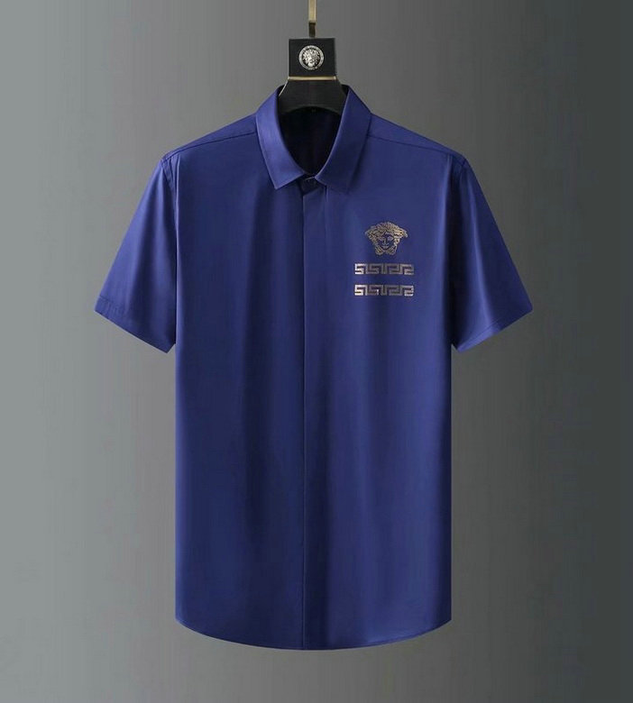 Wholesale Cheap V ersace mens Fashion Short Sleeve Shirts for Sale