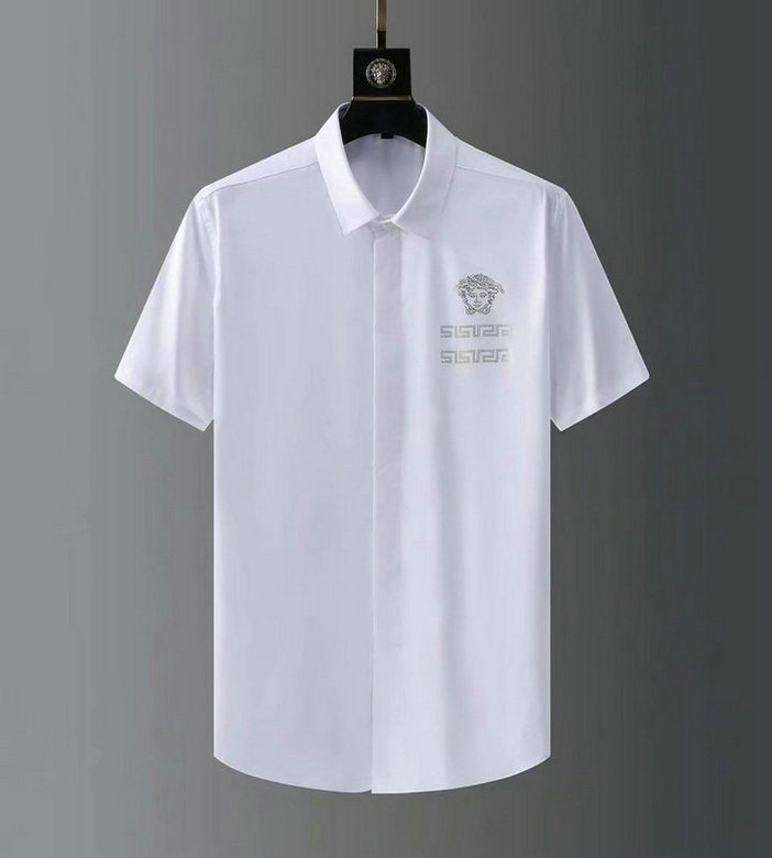 Wholesale Cheap V ersace mens Fashion Short Sleeve Shirts for Sale