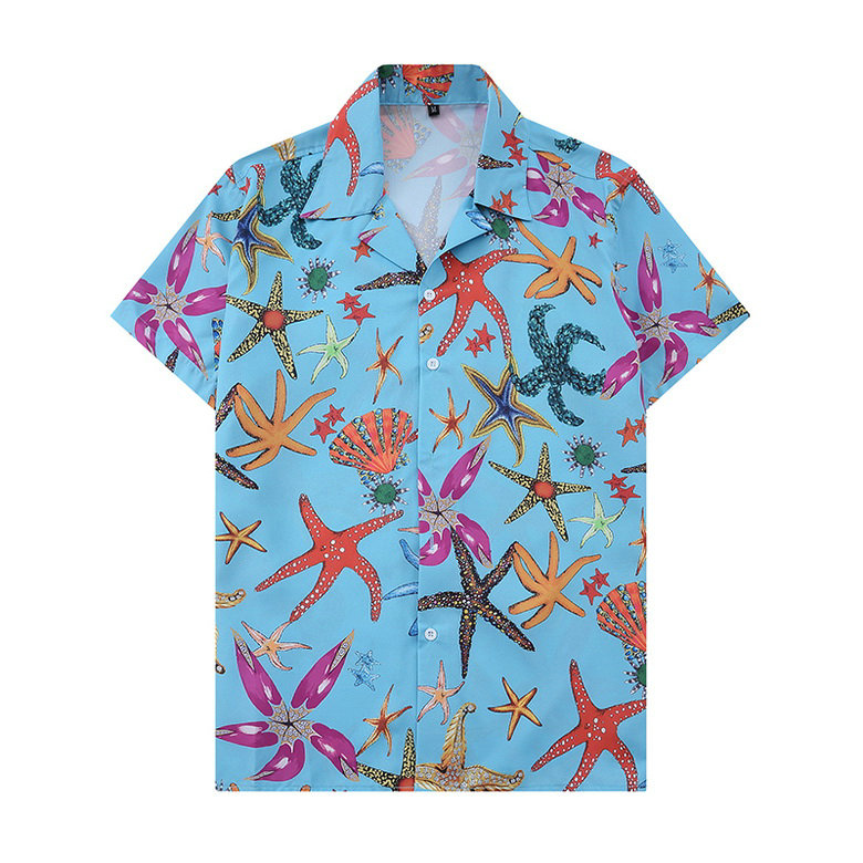 Wholesale Cheap V ersace mens Fashion Short Sleeve Shirts for Sale
