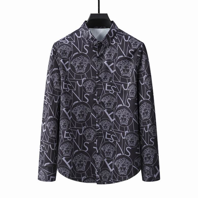 Wholesale Cheap V ersace Long Shirts for Sale
