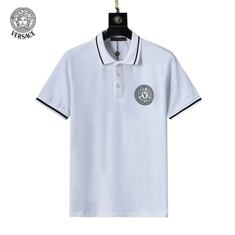 Wholesale Cheap High Quality Versace Replica Lapel Designer T shirts for Sale