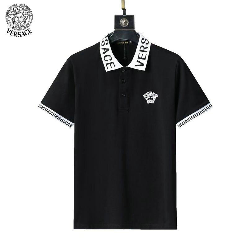 Wholesale Cheap High Quality Versace Replica Lapel Designer T shirts for Sale