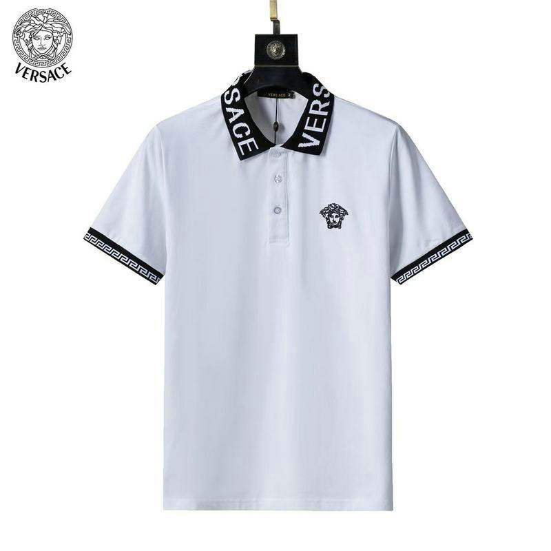 Wholesale Cheap High Quality Versace Replica Lapel Designer T shirts for Sale