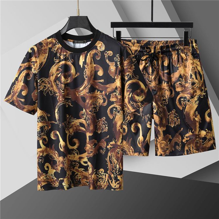 Wholesale Cheap V.ersace Short Sleeve Replica Designer Tracksuits for Sale