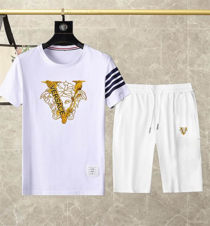 Wholesale Cheap V.ersace Short Sleeve Replica Tracksuits for Sale