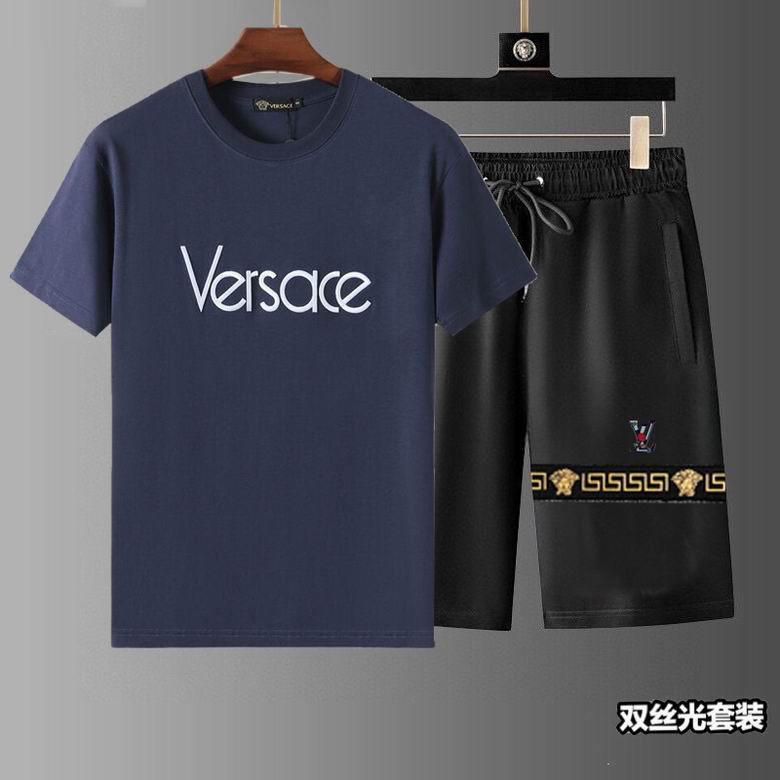 Wholesale Cheap V.ersace Short Sleeve Replica Tracksuits for Sale