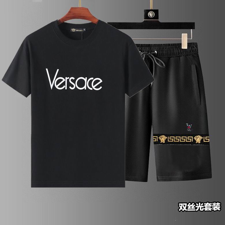 Wholesale Cheap V.ersace Short Sleeve Replica Tracksuits for Sale