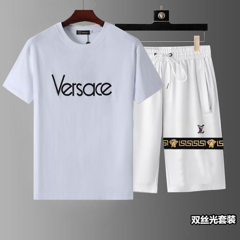 Wholesale Cheap V.ersace Short Sleeve Replica Tracksuits for Sale