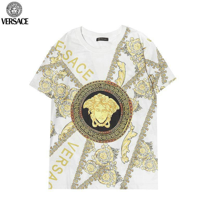 Wholesale Cheap V ersace mens Short T-Shirts for Sale