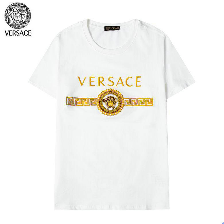 Wholesale Cheap V ersace mens Short T-Shirts for Sale