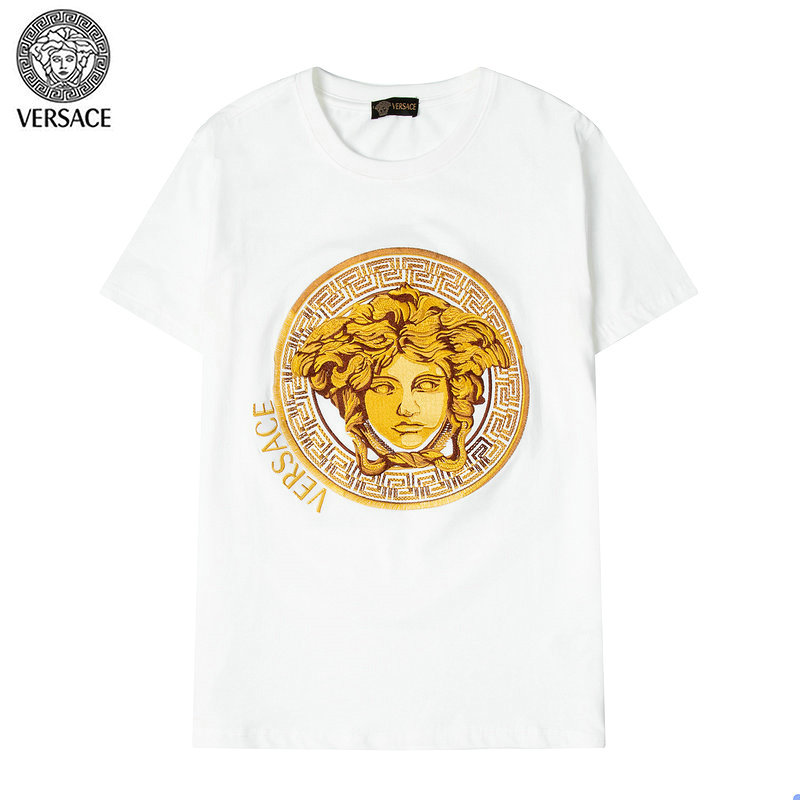 Wholesale Cheap V ersace mens Short T-Shirts for Sale