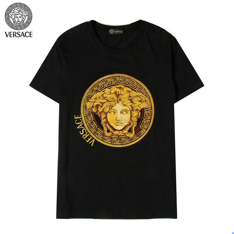 Wholesale Cheap V ersace mens Short T-Shirts for Sale