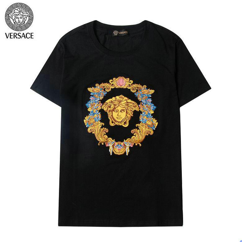 Wholesale Cheap V ersace mens Short T-Shirts for Sale