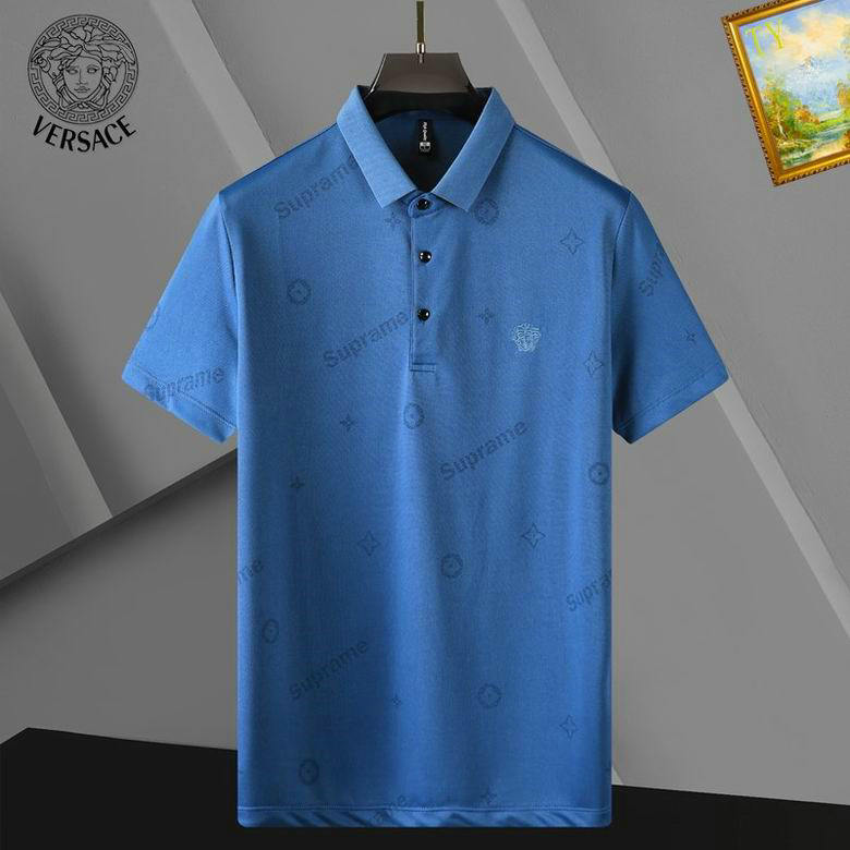 Wholesale Cheap Versace Short Sleeve Lapel T shirts for Sale