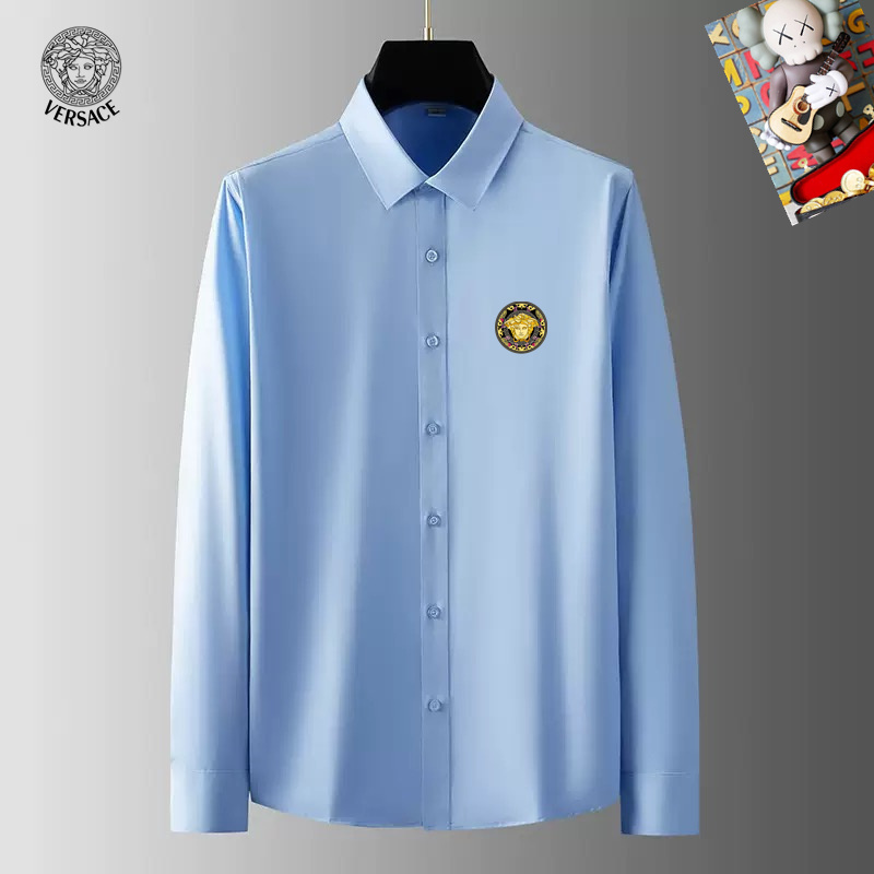 Wholesale Cheap V.ersace men Long Sleeve Designer Shirts for Sale