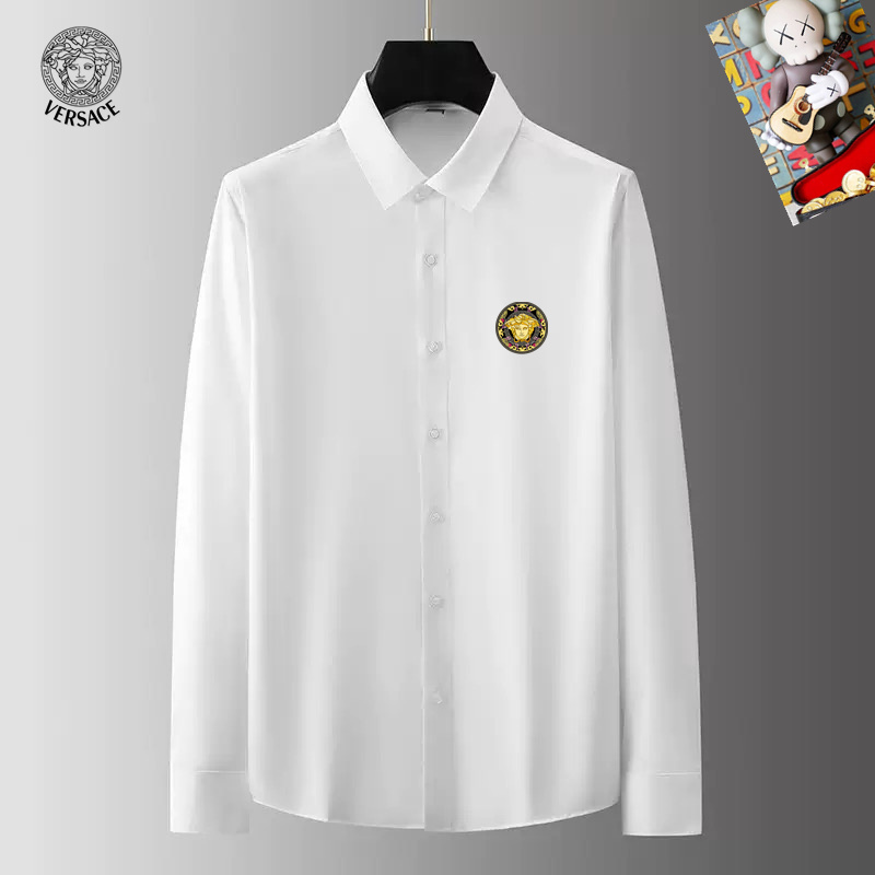 Wholesale Cheap V.ersace men Long Sleeve Designer Shirts for Sale