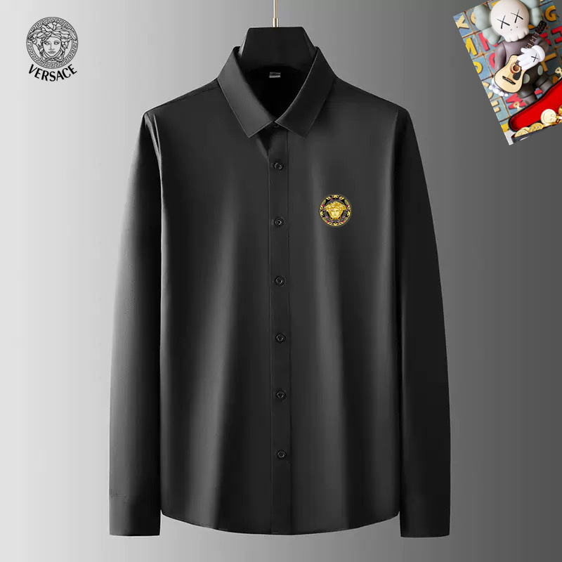 Wholesale Cheap V.ersace men Long Sleeve Designer Shirts for Sale