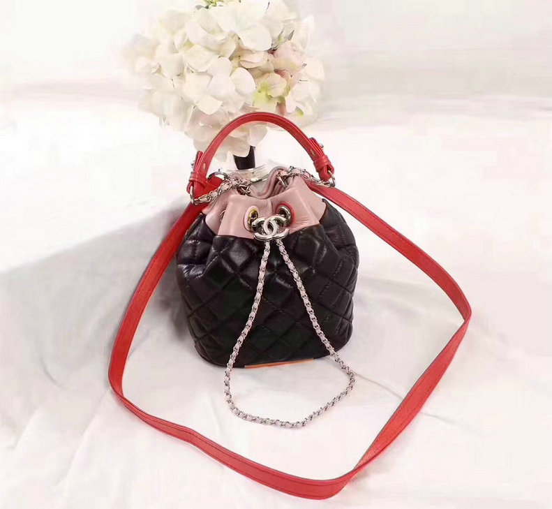 Wholesale Cheap Chanel Leather Drawstring Bags for Sale-190