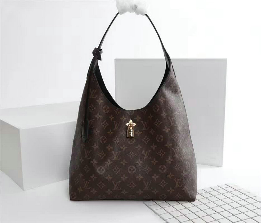 Wholesale Cheap Replica Louis Vuitton Flower Hobo Monogram Canvas Handbags for Women Sale-225