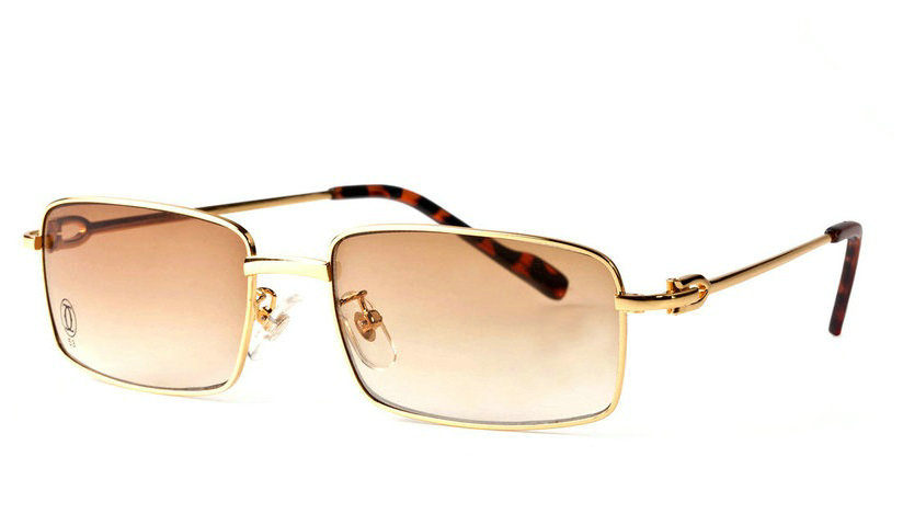 Wholesale Cheap Replica Cartier Full Rim Metal Glasses for Sale-008