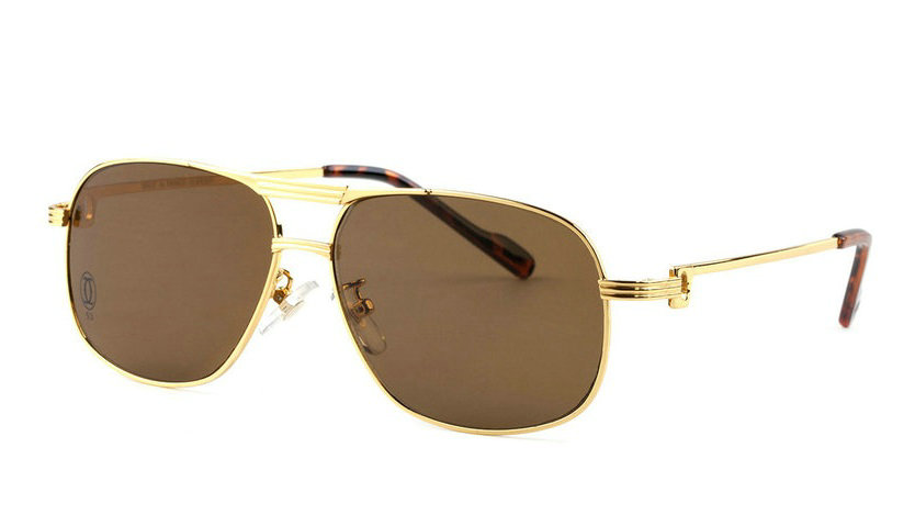 Wholesale Replica Cartier Full Rim Metal Glasses for Sale-035