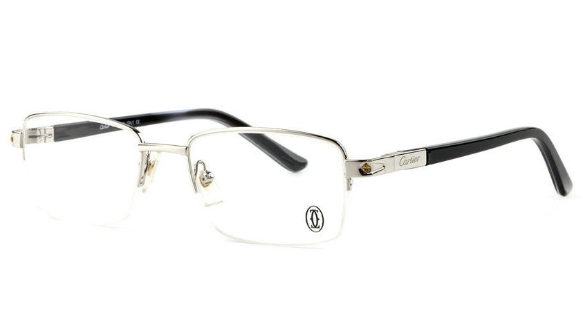 Wholesale Cheap Replica Cartier Metal Memory Plastic Glasses Frames For Sale-045