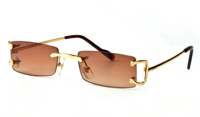 Wholesale Cheap Cartier Replica Rimless Glasses for Sale-008