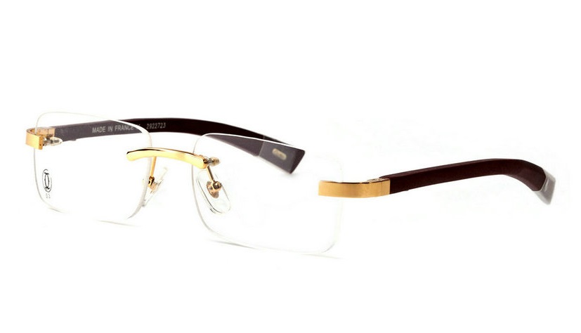 Wholesale Replica Cartier Wood Eyeglass Frames for Sale-043