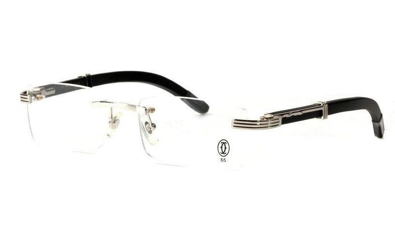 Wholesale Cheap Cartier Eyeglasses Wood Replica for Sale-087