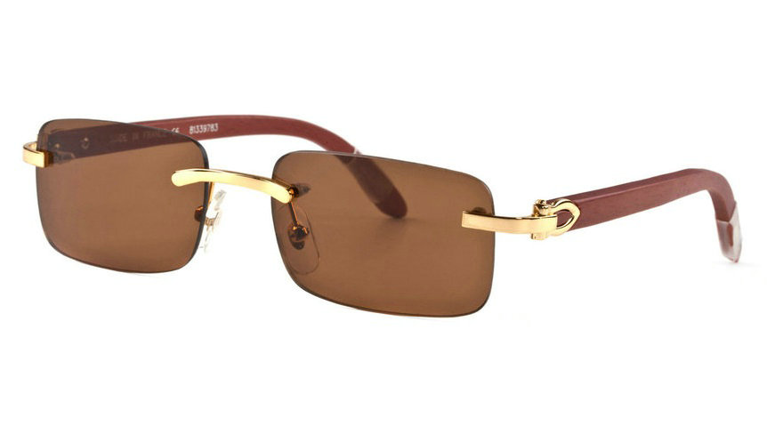 Wholesale Cheap Fake Cartier Wooden Eyeglass Frames for Sale-189