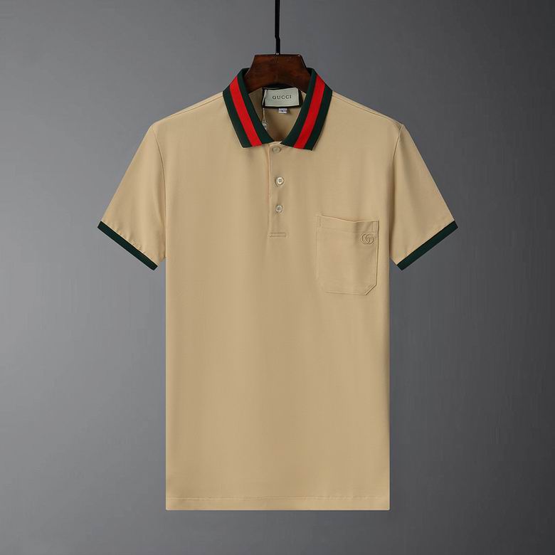 Wholesale Cheap G.ucci Short Sleeve Lapel T Shirts for Sale