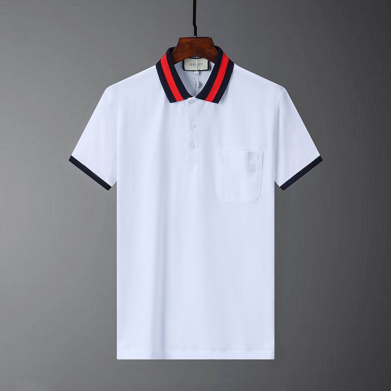 Wholesale Cheap G.ucci Short Sleeve Lapel T Shirts for Sale