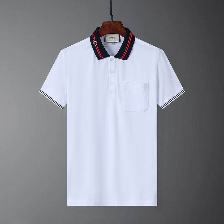 Wholesale Cheap G.ucci Short Sleeve Lapel T Shirts for Sale