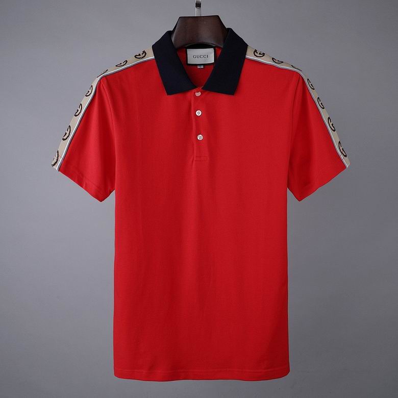 Wholesale Cheap G.ucci Short Sleeve Lapel T Shirts for Sale