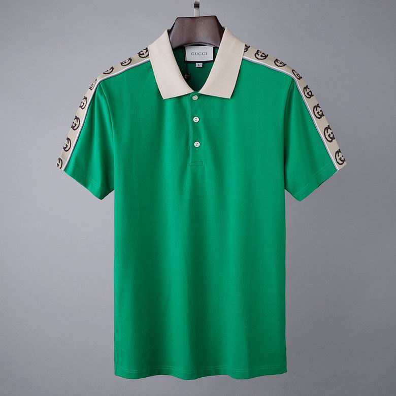 Wholesale Cheap G.ucci Short Sleeve Lapel T Shirts for Sale