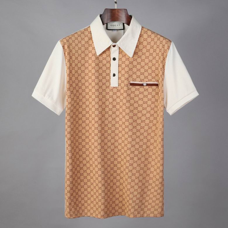 Wholesale Cheap G.ucci Short Sleeve Lapel T Shirts for Sale